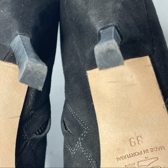 Emerson Fry Black Suede Platform Stiletto Ankle Bootie - Picture 8 of 11